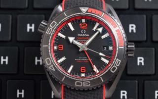 VS厂欧米茄海马600深海之黑「深海之红GMT」腕表做工评测